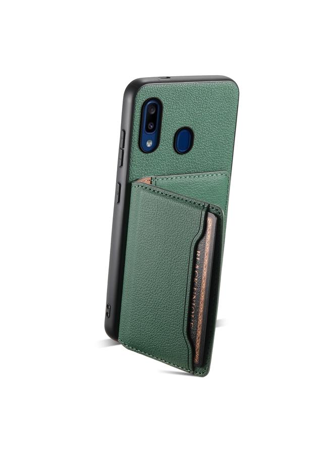 S-TOP Case For Samsung Galaxy A20/A30 Calf Texture Card Bag Design Full Coverage Phone Case - Image 3