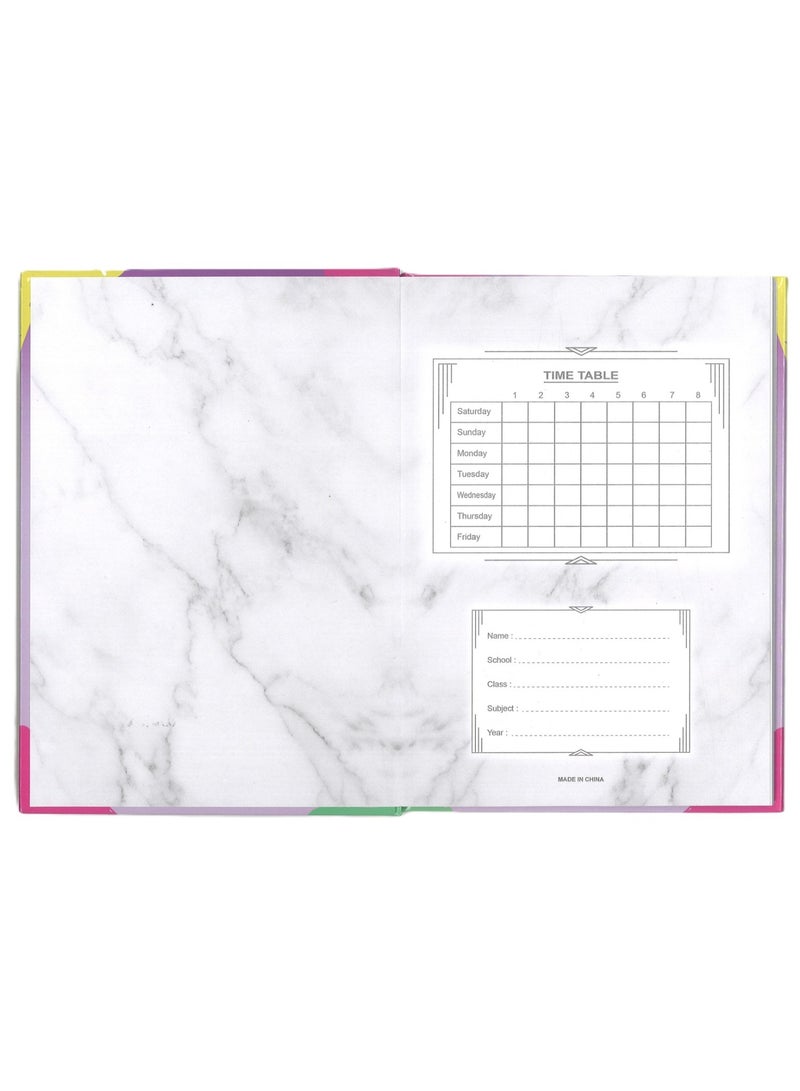 3-Piece A5 Size Single Line Notebook With Hard Cover 60 Sheets - Image 4