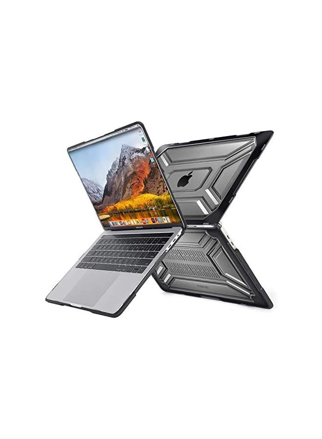موسيسو متوافق مع حافظة MacBook Pro مقاس 16 بوصة إصدار 2020 2019 A2141 مع شريط اللمس ومعرف اللمس، حافظة صلبة من البلاستيك عالي التحمل مع مصد TPU وغطاء لوحة المفاتيح، أسود - Image 2