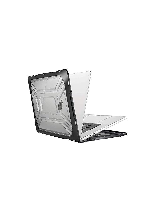 موسيسو متوافق مع حافظة MacBook Pro مقاس 16 بوصة إصدار 2020 2019 A2141 مع شريط اللمس ومعرف اللمس، حافظة صلبة من البلاستيك عالي التحمل مع مصد TPU وغطاء لوحة المفاتيح، أسود - Image 3