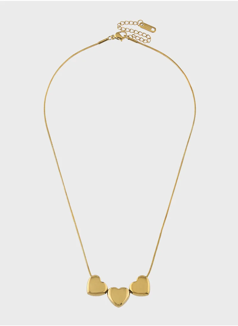 Staurtz Three Hearts Necklace