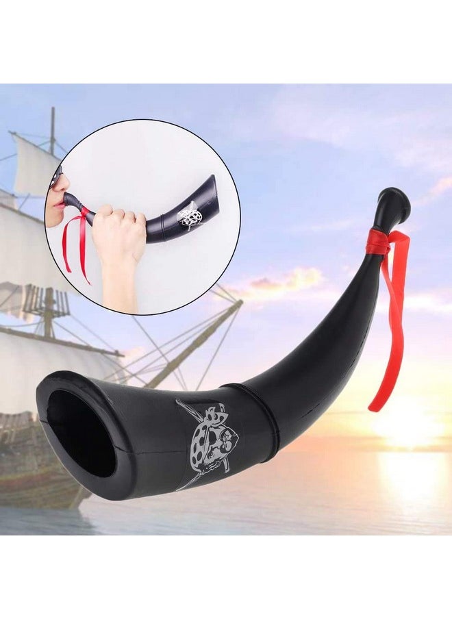 BookMyCostume BookMyCostume Pirate Captain Bugle Horn Fancy Dress Costume Accessory for Halloween, Black  - Image 4