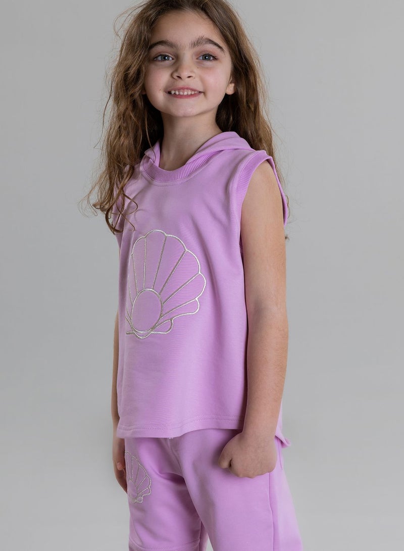 Pear Concept Kids Seashell Embroidered Sweatshirt - Image 3