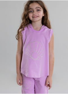Pear Concept Kids Seashell Embroidered Sweatshirt  - Image 1