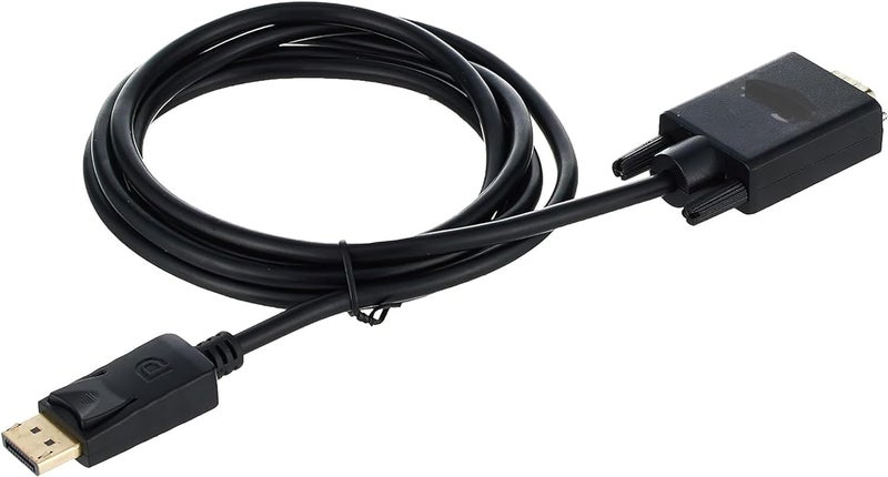 DisplayPort to VGA Adapter Smile, DP DisplayPort to VGA 6 Feet Cable - Image 1