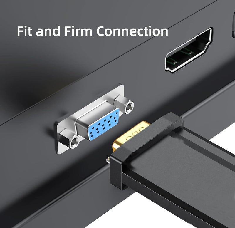 DisplayPort to VGA Adapter Smile, DP DisplayPort to VGA 6 Feet Cable - Image 2