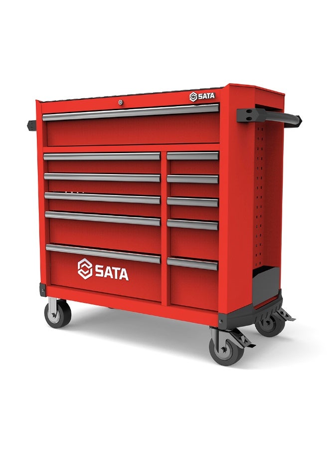 SATA ST95114G-R 11 Drawer Roller Cabinet - Pro Red - Image 3