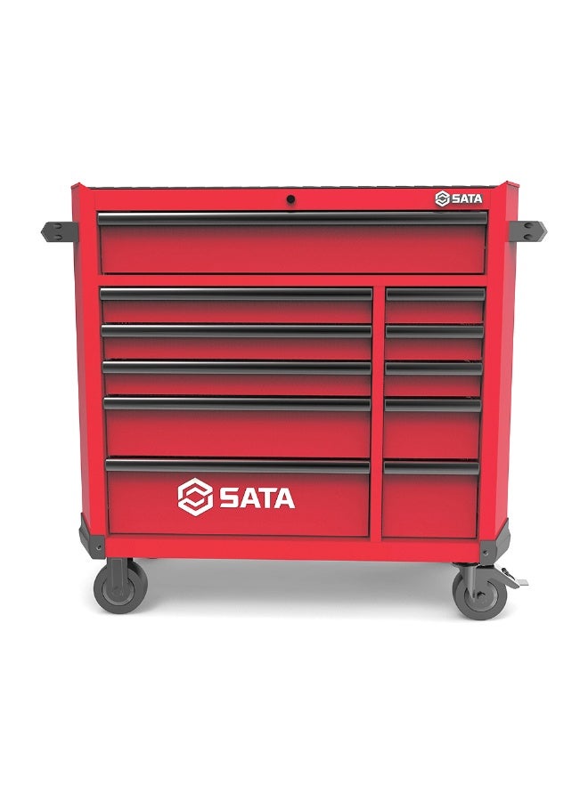 SATA ST95114G-R 11 Drawer Roller Cabinet - Pro Red - Image 2