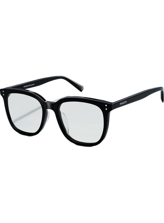 PARZIN Anti-Blue Light Radiation Glasses Frame, Acetate Square Frame Unisex Anti-Blue Light Phone Protective Eyewear 15858 - Image 2