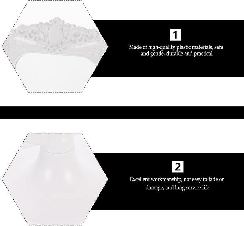 Abaodam Creative 10pcs Double-sided Plastic Photo Frames 6x4inch Retro Style European Pedestal Picture Holders for Home Decor and Tabletop Display - Image 3