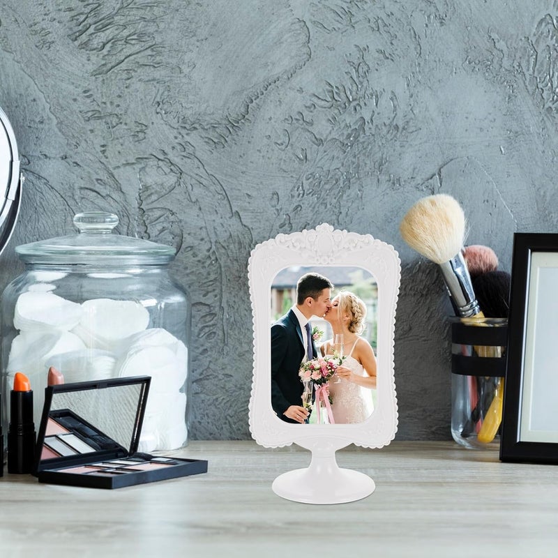 Abaodam Creative 10pcs Double-sided Plastic Photo Frames 6x4inch Retro Style European Pedestal Picture Holders for Home Decor and Tabletop Display - Image 5