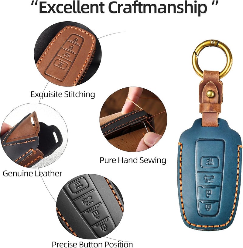 OFFCURVE Leather Key Cover for Toyota - Image 4