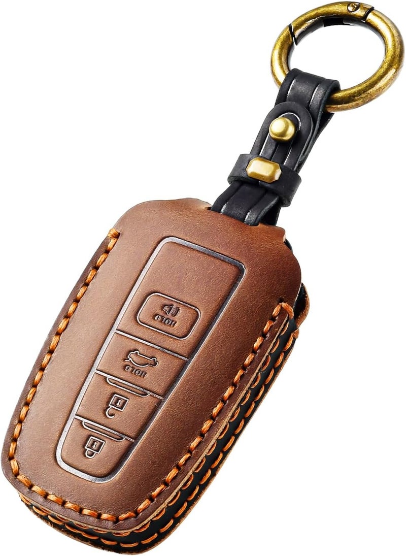 OFFCURVE Leather Key Cover for Toyota - Image 1