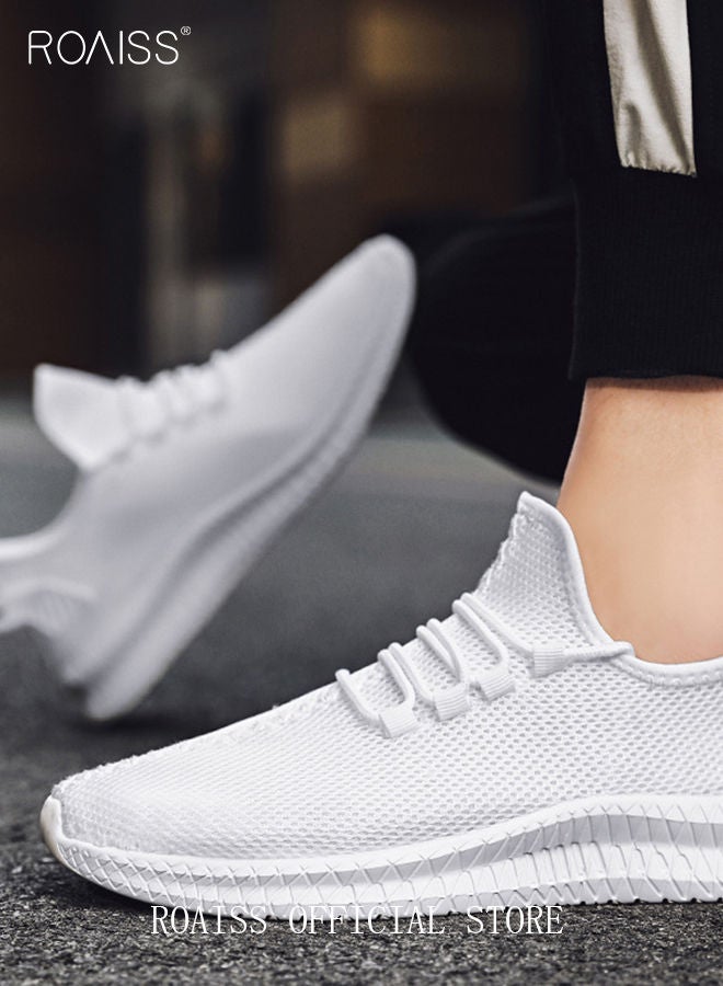 roaiss New Arrival Running Sports Shoes for Men Sneakers Mesh Breathable Footwear Classic Design Walking Shoes Casual Shoe Outdoor Non-Slip Camping Shoes Summer Colorblock Sneakers - Image 2