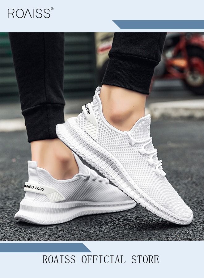 roaiss New Arrival Running Sports Shoes for Men Sneakers Mesh Breathable Footwear Classic Design Walking Shoes Casual Shoe Outdoor Non-Slip Camping Shoes Summer Colorblock Sneakers - Image 4