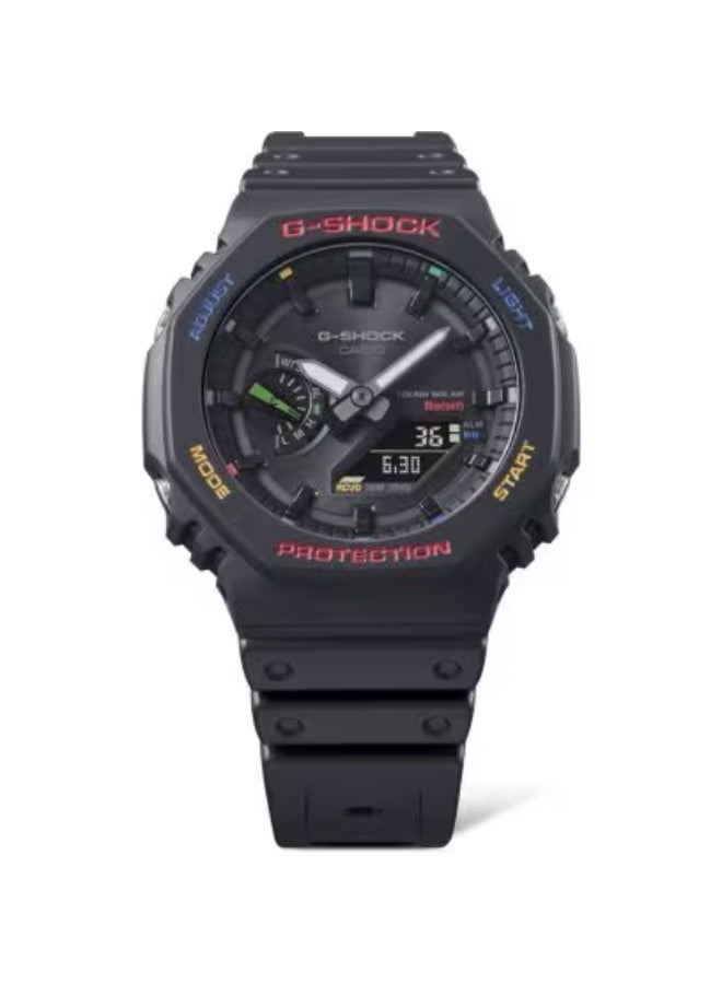 جي شوك ساعة رجالية تناظرية رقمية من الراتنج -- - . مم - Image 2