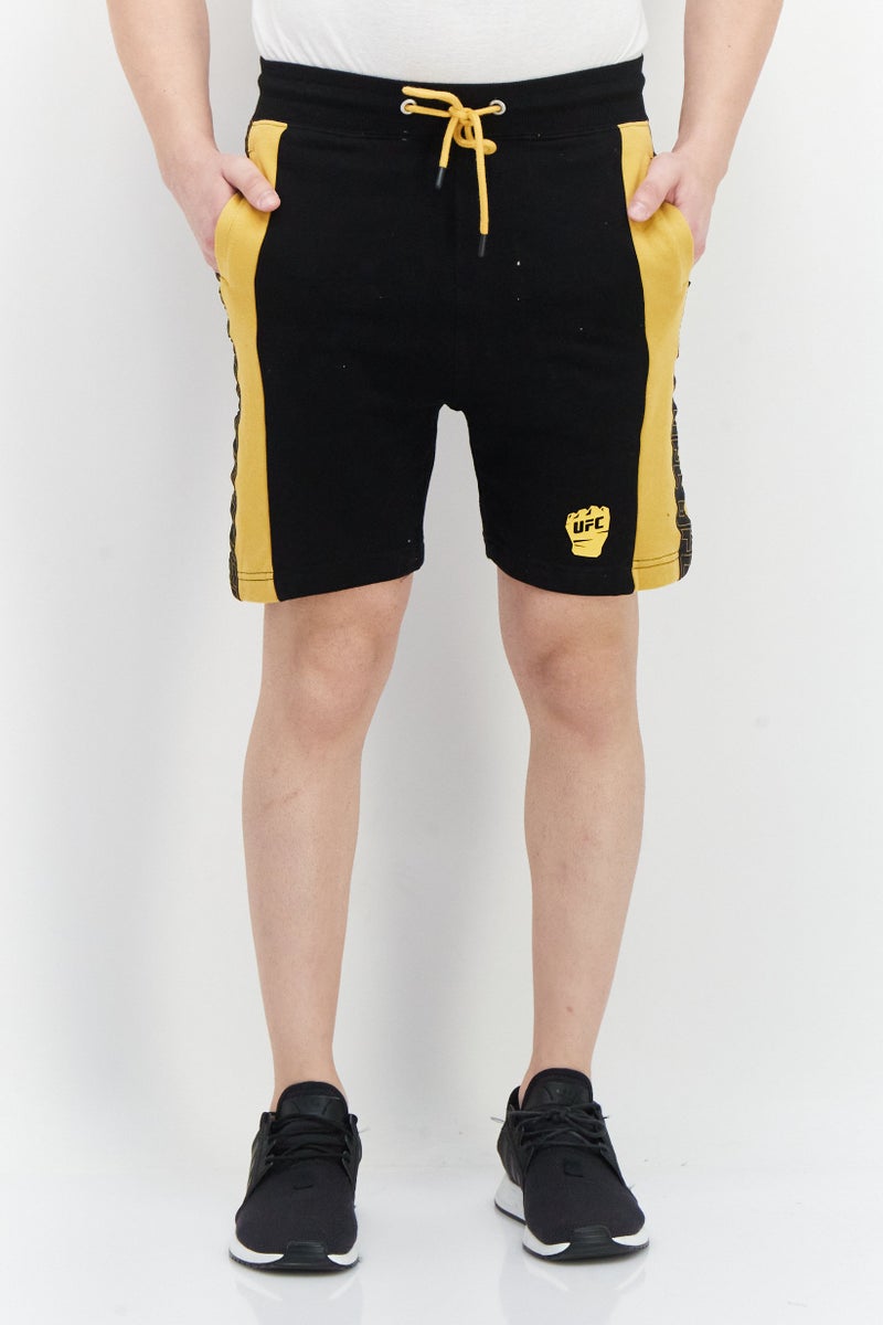 Ufc Men Sportswear Fit Drawstring Shorts, Black - Image 1