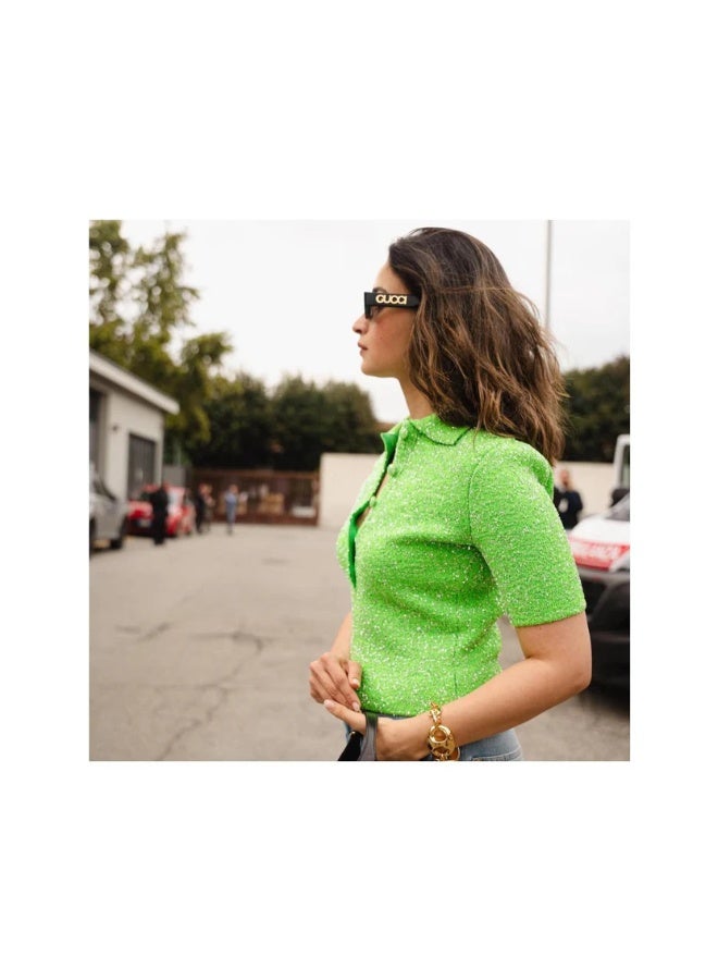 Gucci GG1771S  Designer Geometric Rectangle Sunglasses — Recycled Acetate Frame in Black, with UV‑Protected Lenses - Image 4