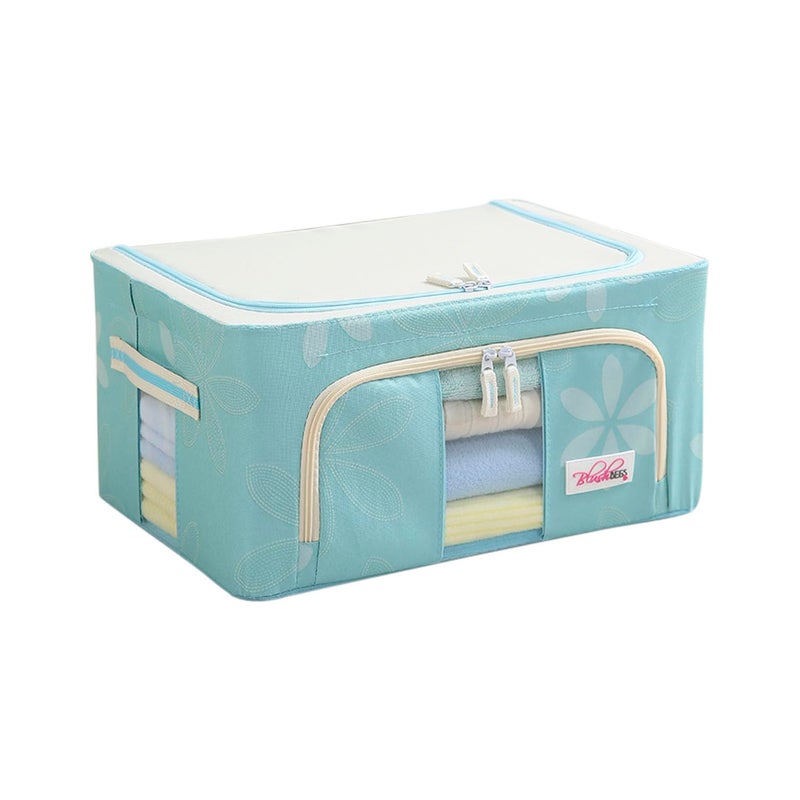 BlushBees Living Box Storage Boxes for Clothes Shirts Saree Cover BLUE 24 Ltr Pack of 1 AR482 - Image 1