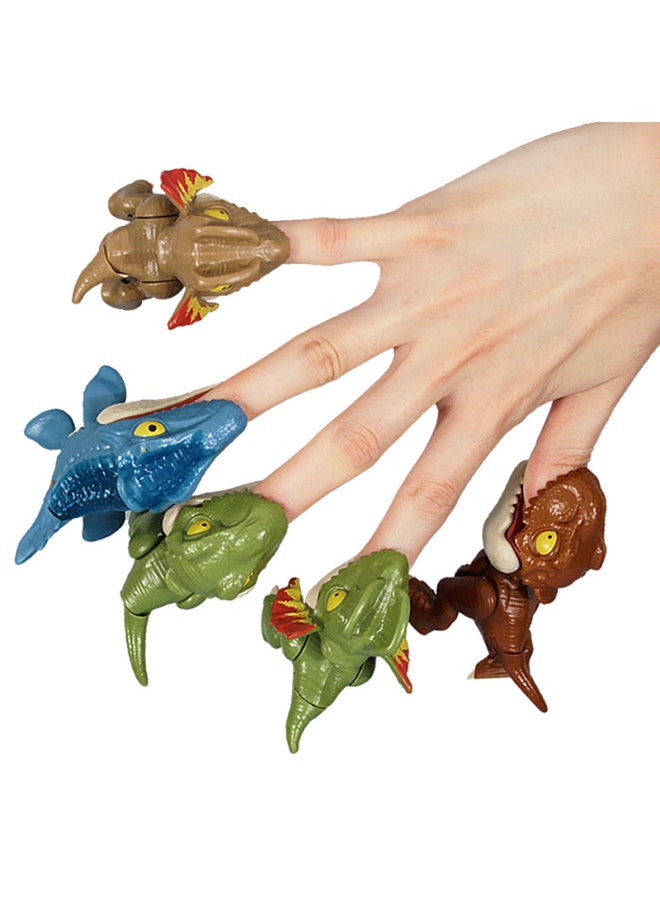 null - Hand-biting Dinosaur Toy TikTok Children's Toy Finger-biting Dinosaur Model Bag Tyrannosaurus Triceratops-Color:Hand-biting Dinosaur-Specifications:Can Note Color Without Note Random - Image 1