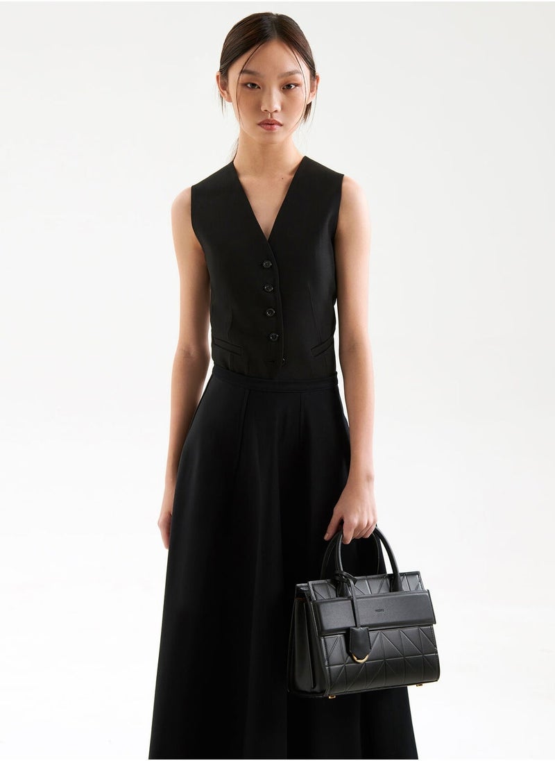 Pedro - PEDRO Studio Bella Leather Handbag in Pixel Satchel Crossbody Bag Shoulder Bag - Image 1