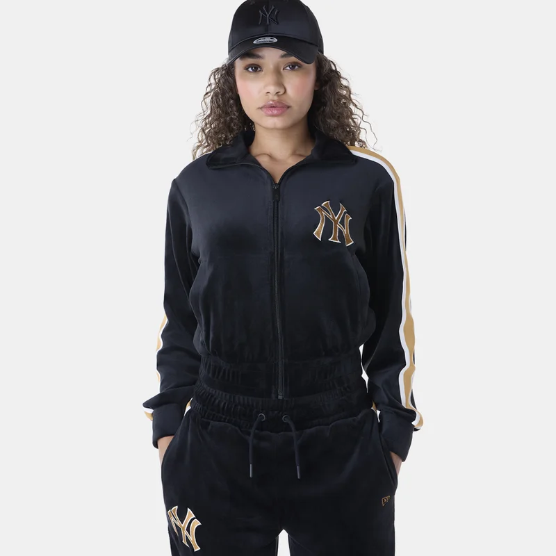 Women's MLB New York Yankees Velour Track Jacket
