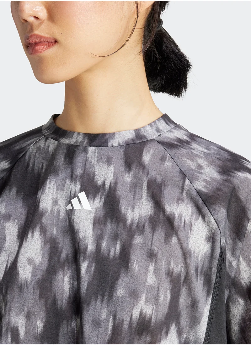 Adidas Essentail Aop Flower Tie Dye T-Shirt