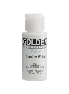 Golden Golden Artist Fluid Acrylic Titanium White 1 oz (30 ml) 