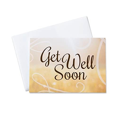 CEO Cards Get Well Soon Cards with Envelopes for Business & Family (Bright Well Wishes) Bulk 25 Pack of Thoughtfully Designed Recovery Cards with Envelopes (5x7 inch - A7) Office, Employees & Clients (GW1602) - Image 1