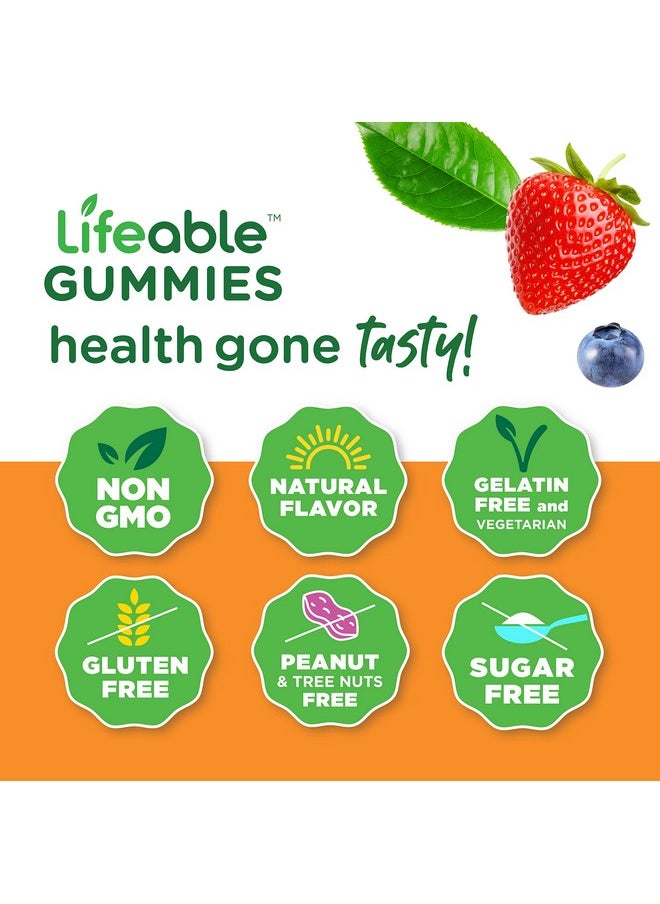 Lifeable Sugar Free Biotin Gummies 5000Mcg Great Tasting Natural Flavor Supplement Vitamins Vegetarian Gmo Free Chewable For Hair Skin And Nails Support For Men Women And Teens 90 Gummies  - Image 5