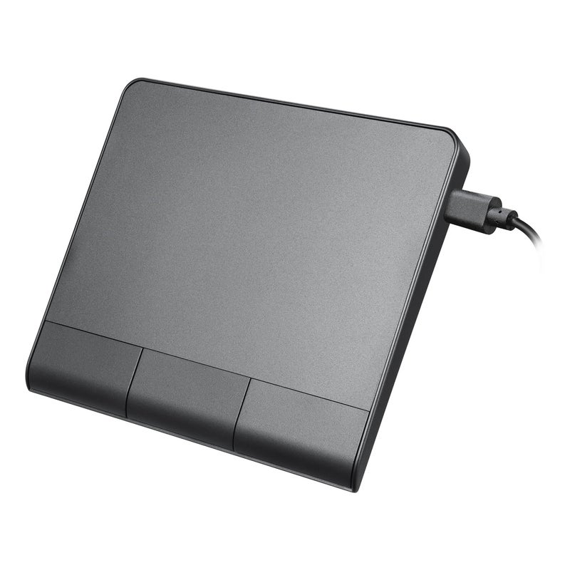 Perixx PERIPAD506 Wired Slim USB Touchpad Wired Detachable Touchpad for Desktop and Laptop User Large Size 531x457x055 inches Black - Image 2
