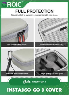 GROIC Carrying Case for Insta360 GO 3 Action, Portable Protective Storage Bag, Hard Shell Protective Case for Insta360 GO 3 Action Camera Accessories Combo  - Image 5