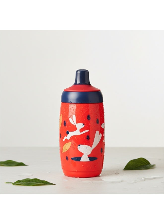 تومي تيبي كوب الأطفال المعزول تومي تيبي سوبر ستار 266 مل – مقاوم للتسرب وخالٍ من BPA، مناسب من عمر 12 شهرًا، لون أحمر - Image 1