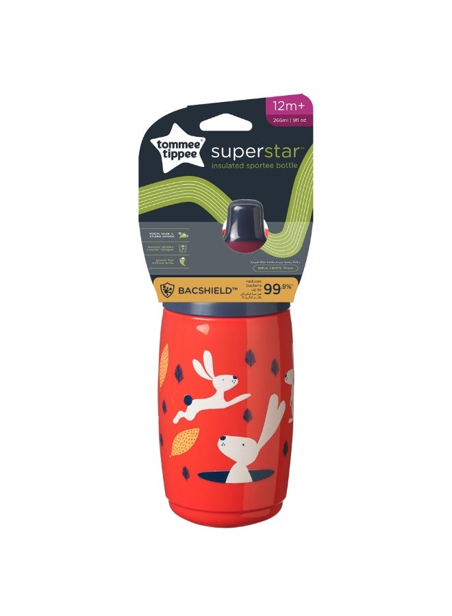 تومي تيبي كوب الأطفال المعزول تومي تيبي سوبر ستار 266 مل – مقاوم للتسرب وخالٍ من BPA، مناسب من عمر 12 شهرًا، لون أحمر - Image 2