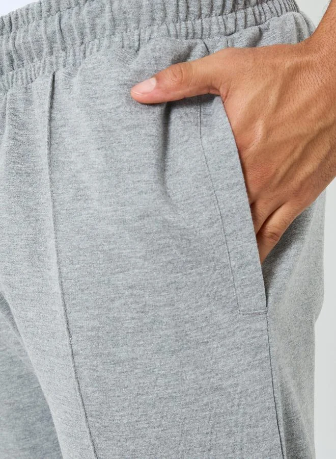 Styli  Men Grey Joggers with Drawstring Waist for Men | Best Price UAE
