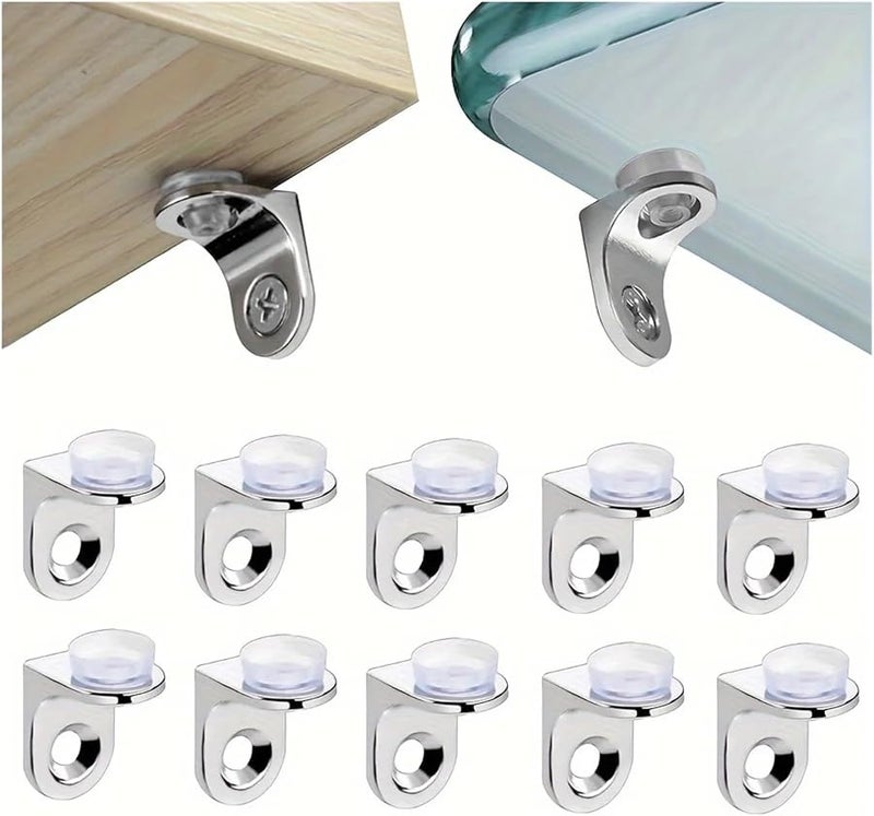 Glass Shelf Brackets Metal Suction Cup Mounting Bracket For Furniture Walls Home And Office Use 100pcs - Image 3