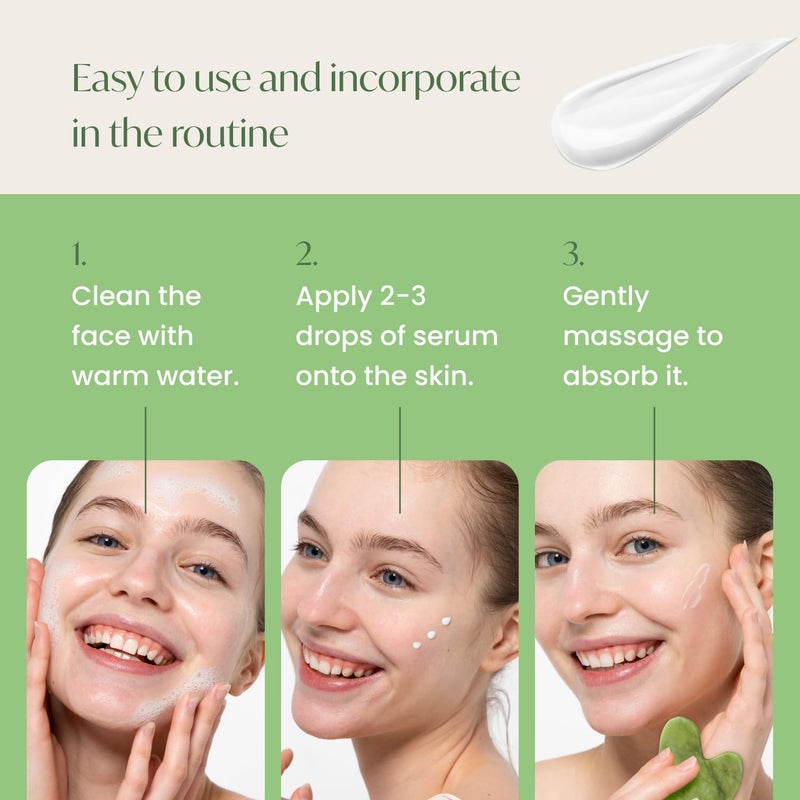 PLANTIFIQUE Korean Jojoba Oil & Hyaluronic Acid Face Massage Serum â€“ Hydrating Anti-Aging Collagen & Niacinamide Formula â€“ Perfect for Gua Sha Facial Massage â€“ Gift for Men & Women - Image 4