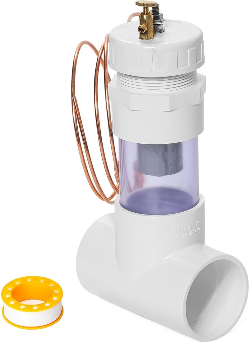 briidea briidea New Install 2 Inline Zinc Anodes for Saltwater Pools White  - Image 2