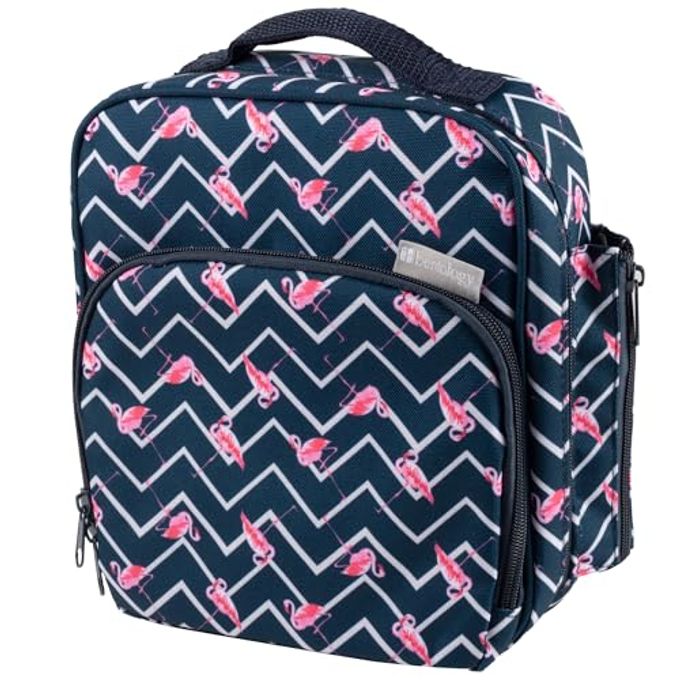 Bentology Insulated Lunch Box w Snack Pocket & Water Bottle HolderWater-Resistant Lunchbox for KidsEasy Clean Tote Mini Cooler BagReusable Thermal Lunch Bag for Work School Picnic-Back to School - Image 1