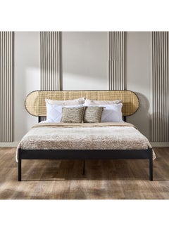 Home Box Urban Cannes Metal Rattan King Bed 210 x 108 x 187 cm  - Image 1
