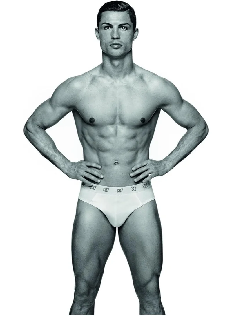 CR7 Men’s 3-Pack Briefs – Premium Cotton Stretch Basics (White)
