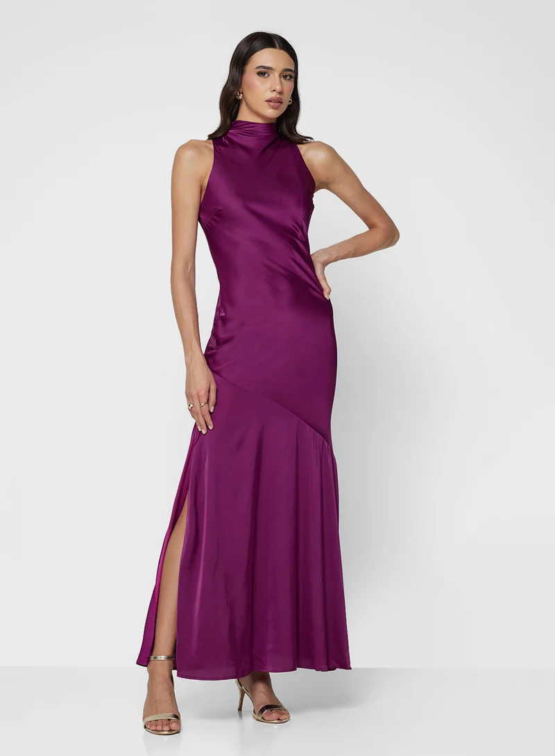 TFNC Lesley Side Slit Maxi Dress