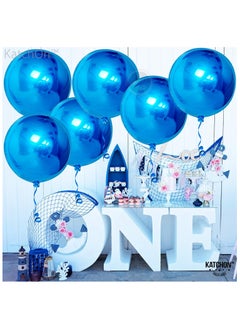 KATCHON Blue Foil Balloons Pack of 6 for Party Decoration  - Image 4