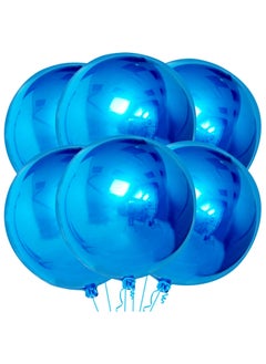 KATCHON Blue Foil Balloons Pack of 6 for Party Decoration  - Image 1