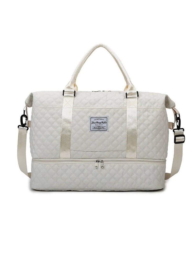 Portable luggage bag, suitable for travel, white - Image 2