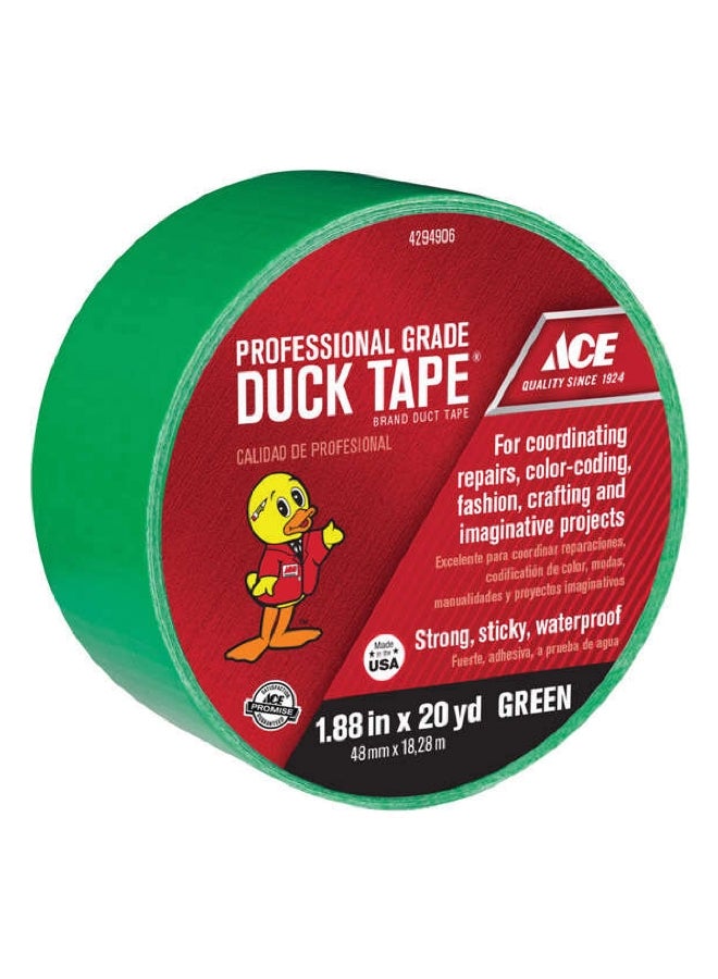 ACE Heavy-Duty Cotton Mesh Professional Grade Duct Tape Green 1.88 Inch x 20 Yard 4294906