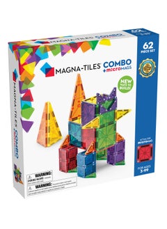 MAGNA-TILES MicroMAGS Combo 62 Piece Set  - Image 1