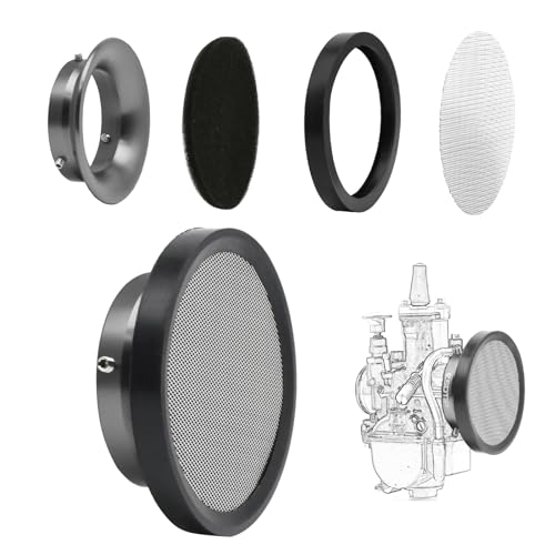 ZSDTRP Carburetor Carb Velocity Stack Air Filter Cleaner Modified Trumpet Aluminum Alloy with Sponge Filter Steel Mesh for PWK 2130mm Short Fast Intake Suggest for Small Displacement Titan 50mm - Image 1