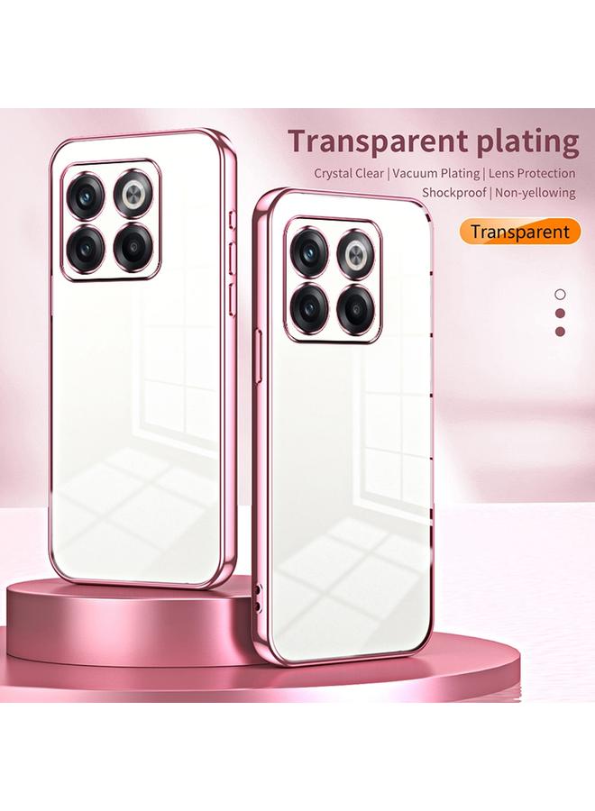 S-TOP Case For OnePlus 10T / Ace Pro Transparent Plating Fine Hole Phone Case - Image 2
