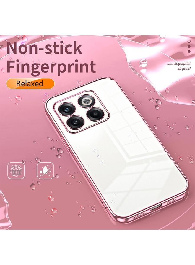S-TOP Case For OnePlus 10T / Ace Pro Transparent Plating Fine Hole Phone Case - Image 4